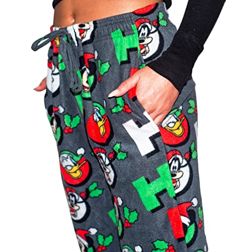 Mickey Goofy Donald Duck As Santa Ho Ho Ho Christmas Lounge Pants #TOP4