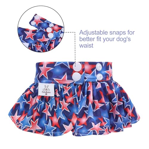 Image of CuteBone Dog Bikini Dress, Stylish Swimsuit Costume for Small Dogs, Comfortable & Adjustable Puppy Bathing Suit, Soft Outfit Pet Apparel for Beach, Pool and Summer Fun DB39M