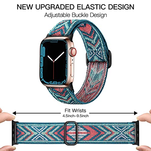 Image of DaQin 3 Pack Stretchy Solo Loop Compatible with Apple Watch Bands Men Women