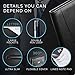 NERO MANETTI- Leather Portfolio Folder - Business PU Leather Portfolio Notepad Holder for Resumes, Legal Pad Portfolio Executive Binder, Professional Padfolio Notebook for Women/Men