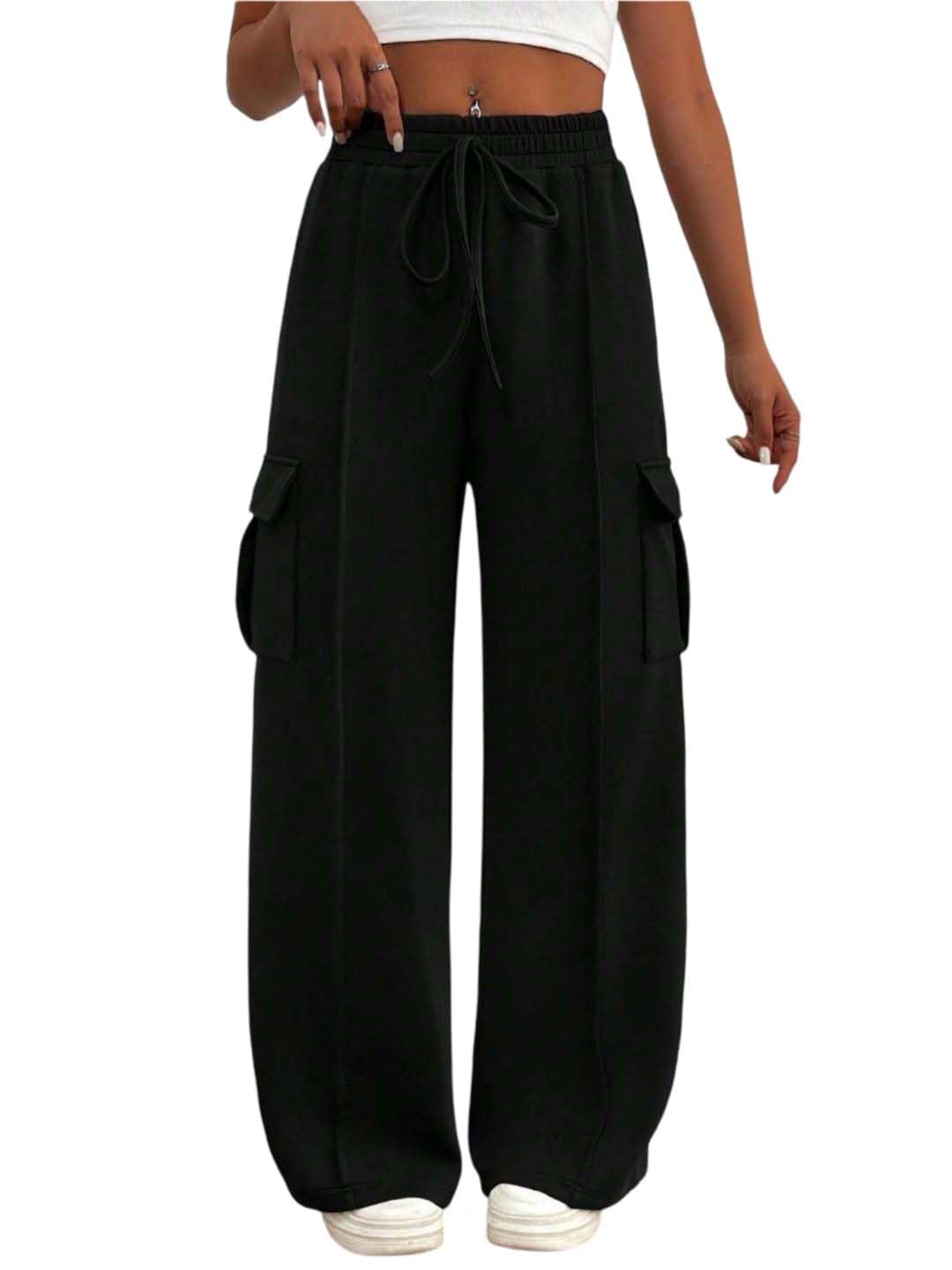 Women's Stretch Fit Mid Rise Comfortable Stylish and Fashion Stretchable and Versatile Trackpants-image-12