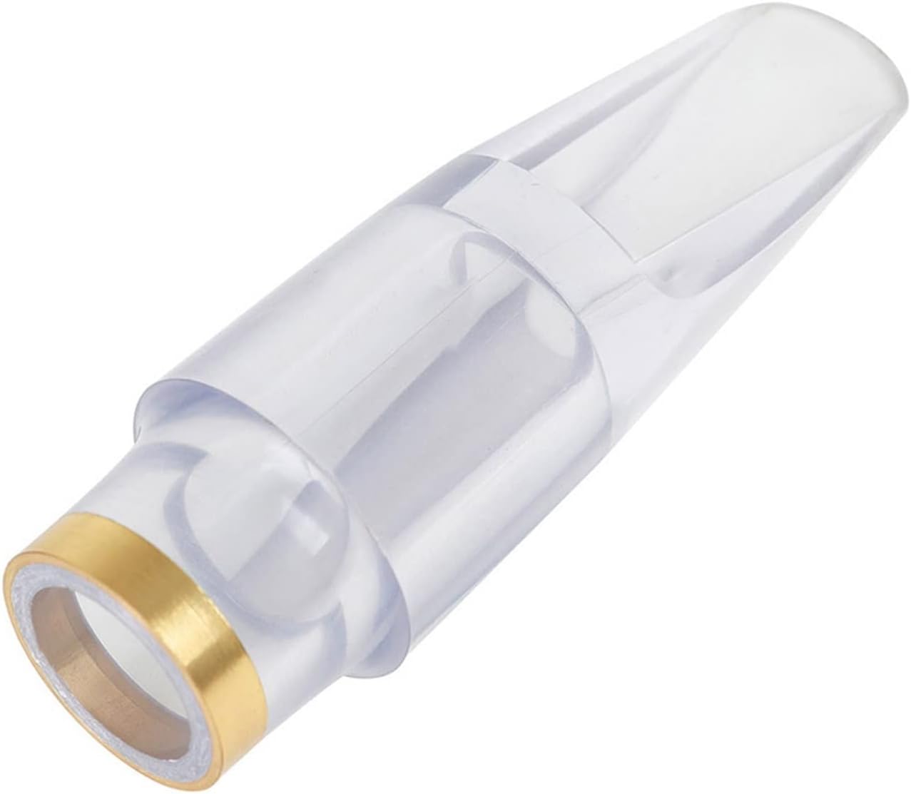 サックスの部品 アルト サックス フルート ヘッド セット フルート ヘッド付き 透明 ABS + キャップ + クリップ 木管楽器