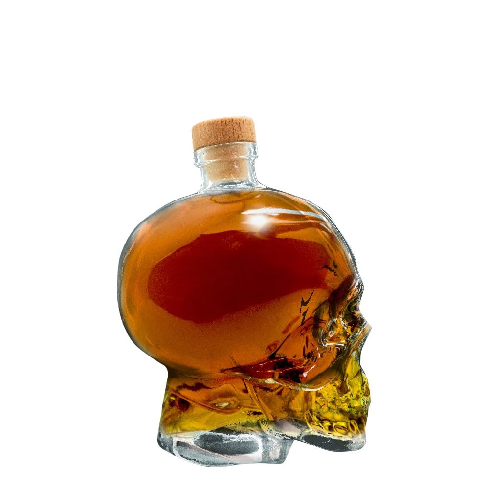 VB VIN BOUQUET FIA 1457 Decanter per teschi da 1 litro, design unico ed elegante, perfetto per Whisky, vino e liquori