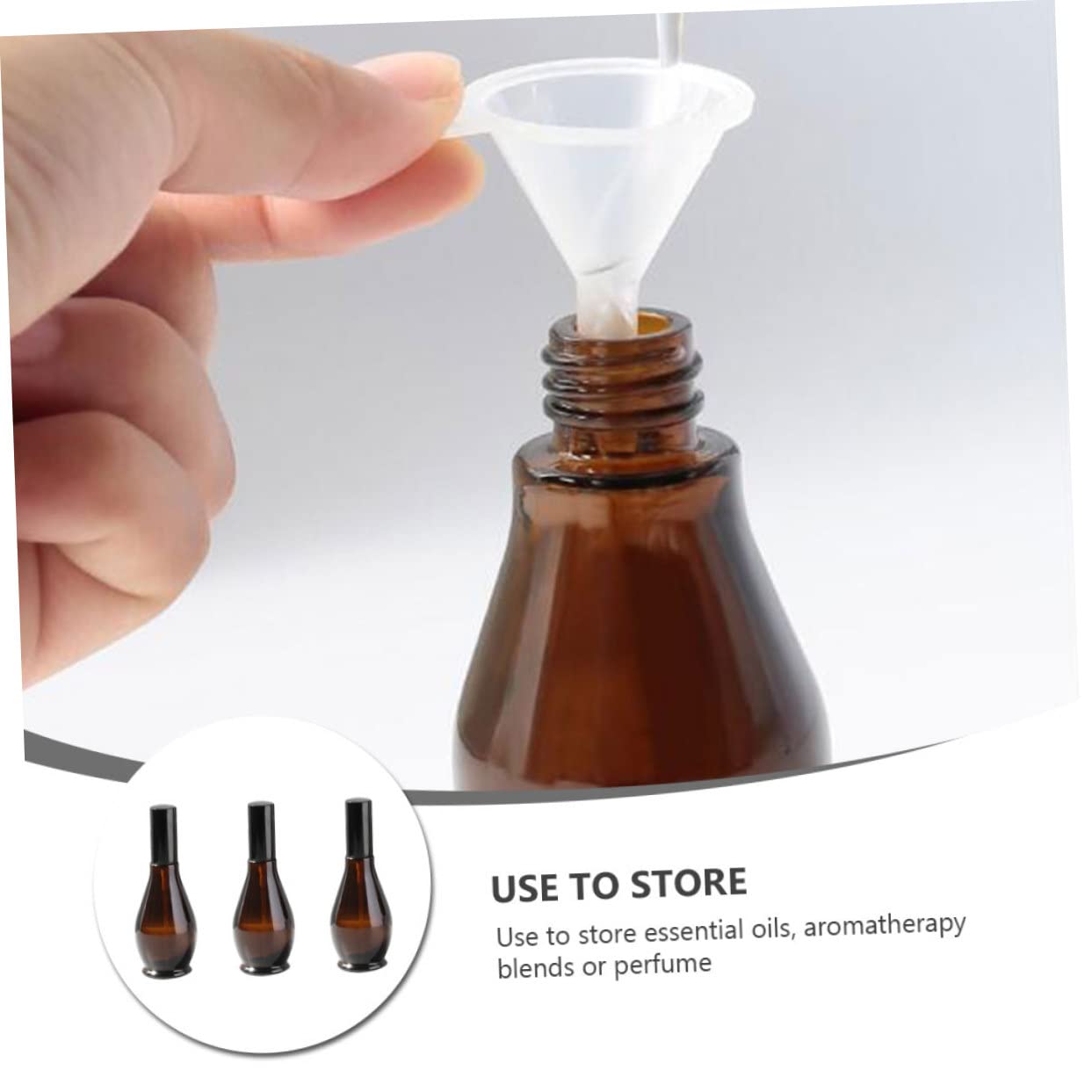 FRCOLOR Bottiglia Spray Vetro Ricaricabile Anti-luce Nebulizzatore Finissimo 3 Pezzi per Essenze Oli Aromaterapia da Viaggio