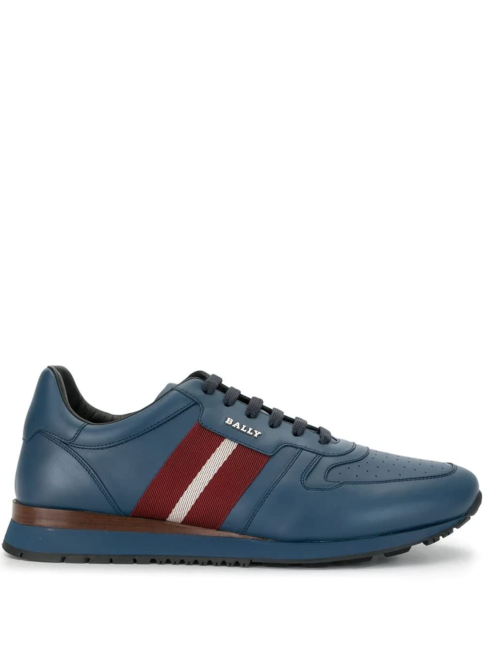 BALLY Astel Men's 6231538 Blue Calf Leather Sneakers US