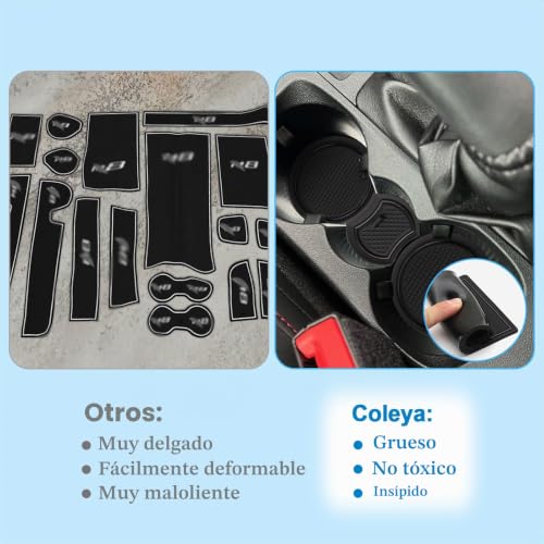 Alfombrillas Ford Puma 2020-2024 accesorios de goma antideslizante 4