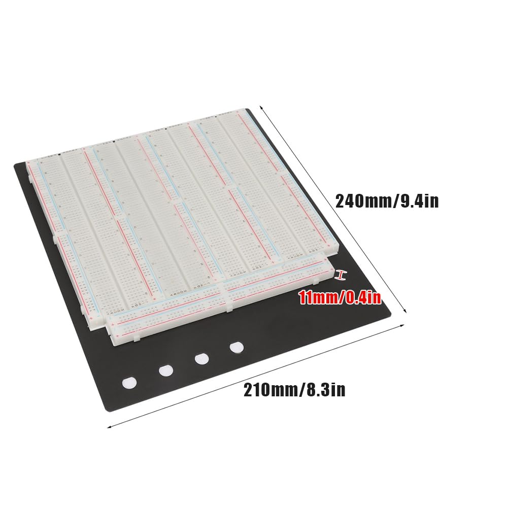 Breadboard, Mini Solderless Breadboard 3220 Point Solderless Breadboard ZY-208 płytka do testowania obwodów do łatwiejszego prototypowania projektów