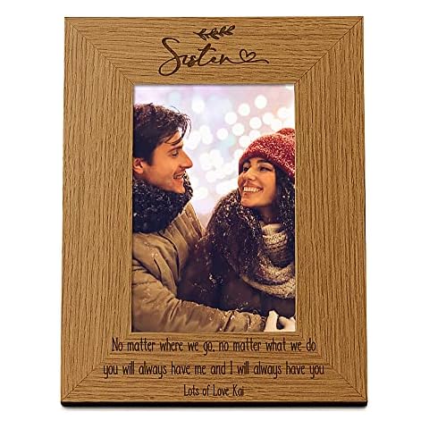 Personalised Wooden Photo Frame for Sisters Cover