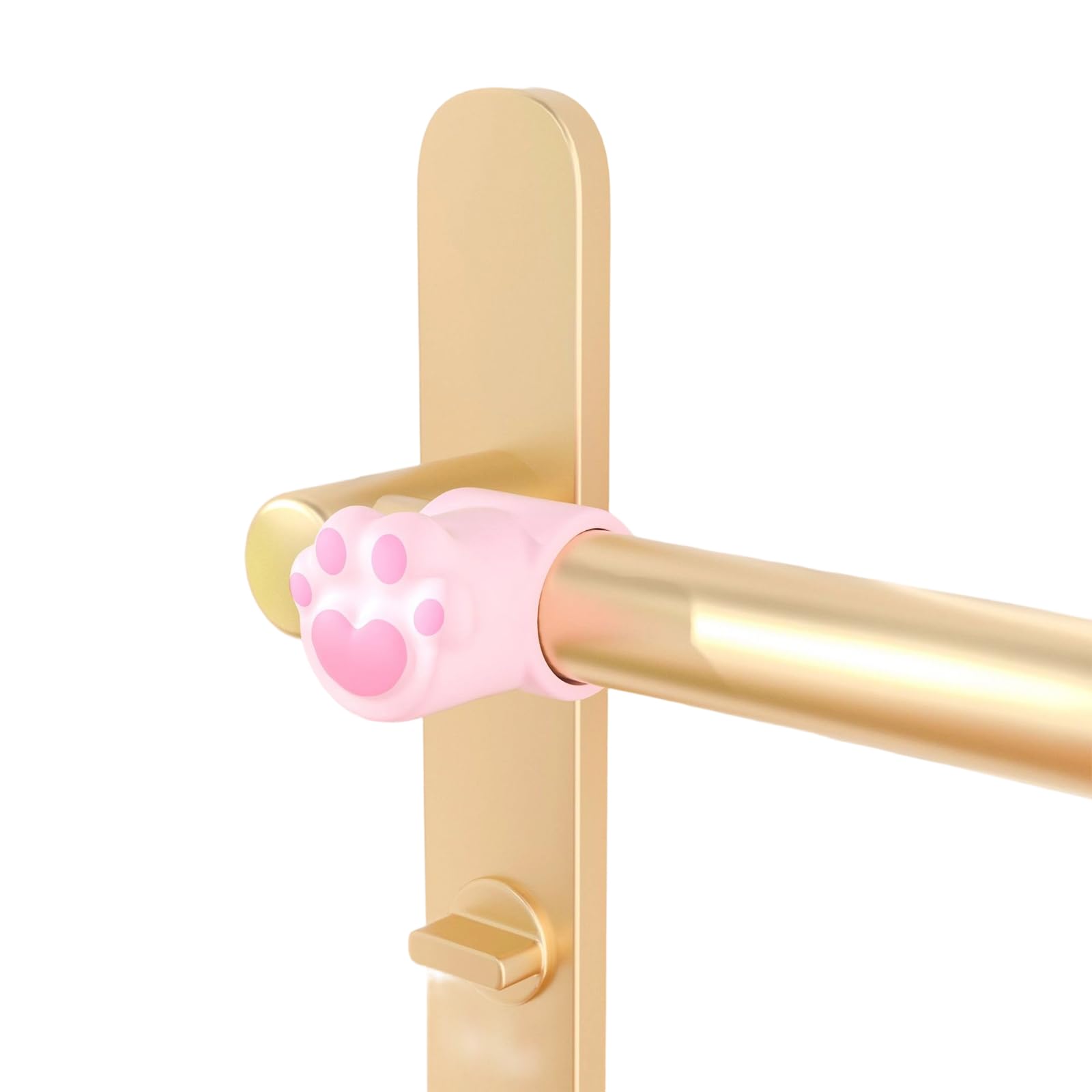 Weilwh C 6Pcs Lovely Ats Paws Silicone Door Stoppers Nonslip Shock Absorbing Handle Buffer Protectors For Home Decoration Handle Guard