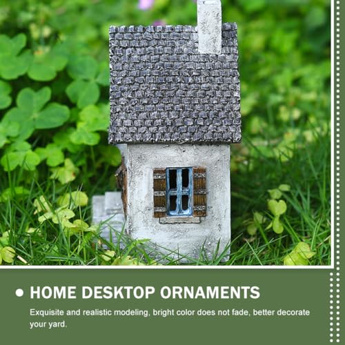 Maison ornementale en résine durable contre la déco de jardin usée - 7