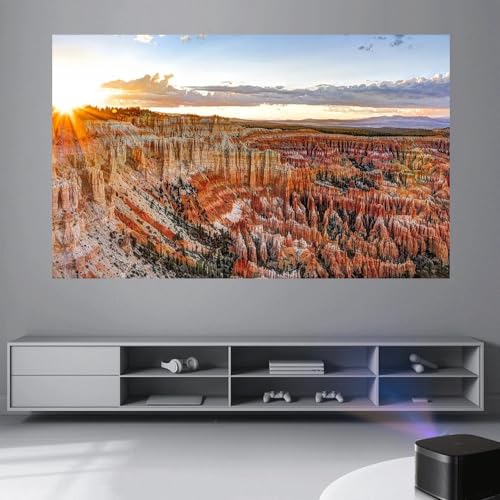 Pantalla de proyector simple 130 pulgadas 16:9 portátil miniatura 3