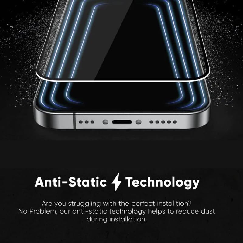 Image of OHAYO Tempered Glass Screen Protector Compatible with iPhone 13 / iPhone 13 Pro /iPhone 14 - 9H Hardness, Bubble-Free, Anti-Scratch, HD Clear, Case Friendly, Easy Installation