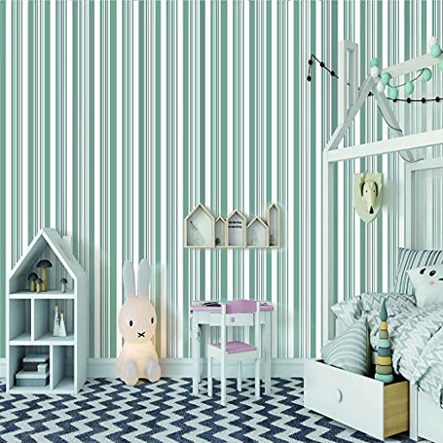Poster mural personnalisé 3D effet texture toile rayures vertes chic