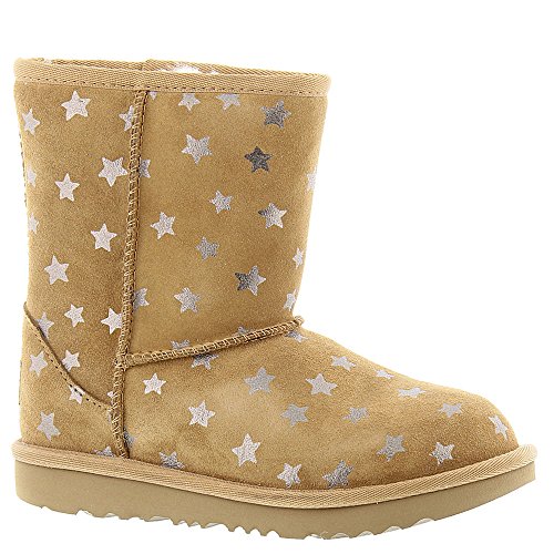 UGG Mädchen Stiefel Classic Short II Stars Braun 22.5 EU