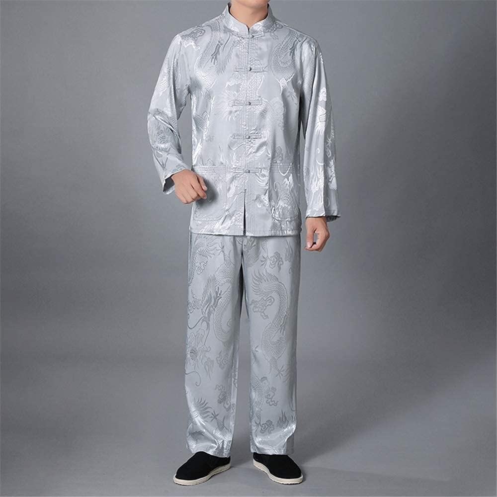 Tai Chi Kleidung Chinesische Kung Fu Kleidung Herren Tai Chi Anzug, Traditionelles China Kostüm Kampfkunst Uniform Chinesische Kung Fu Kleidung Baumwolle Wing Chun Kleidung (Color : #3, Size : A(m)
