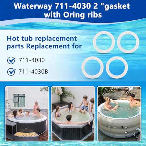 711-4030B 2\" Spa hot tub Heater Gasket Replacement Oring for Balboa Gecko O-Ring 4 Pack