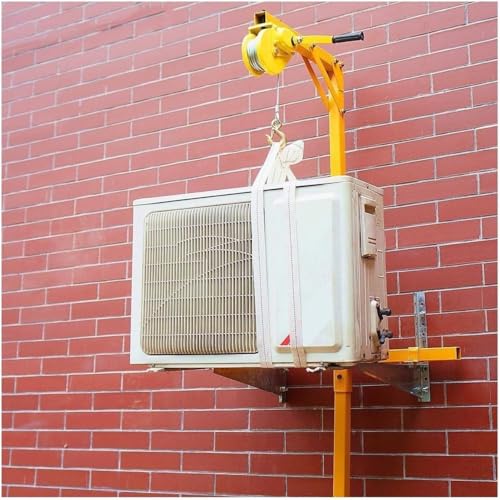 Installation D’Outils D’unité Extérieure De Climatiseur, Petite Grue De Levage Amovible avec Main (Couleur : Support avec 15m), Bracket+Winch 20m