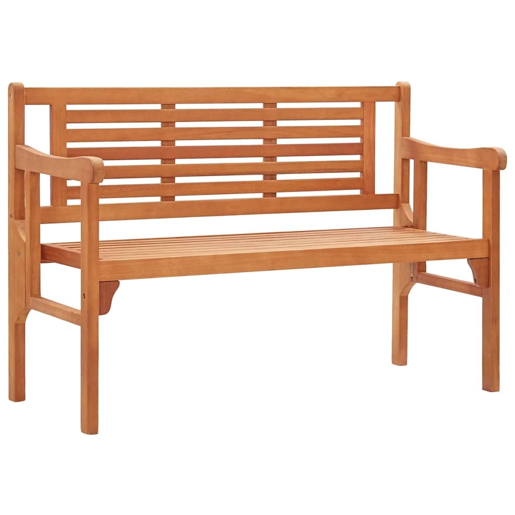 Panchina Pieghevole da Giardino 120 cm in Legno di Eucalipto