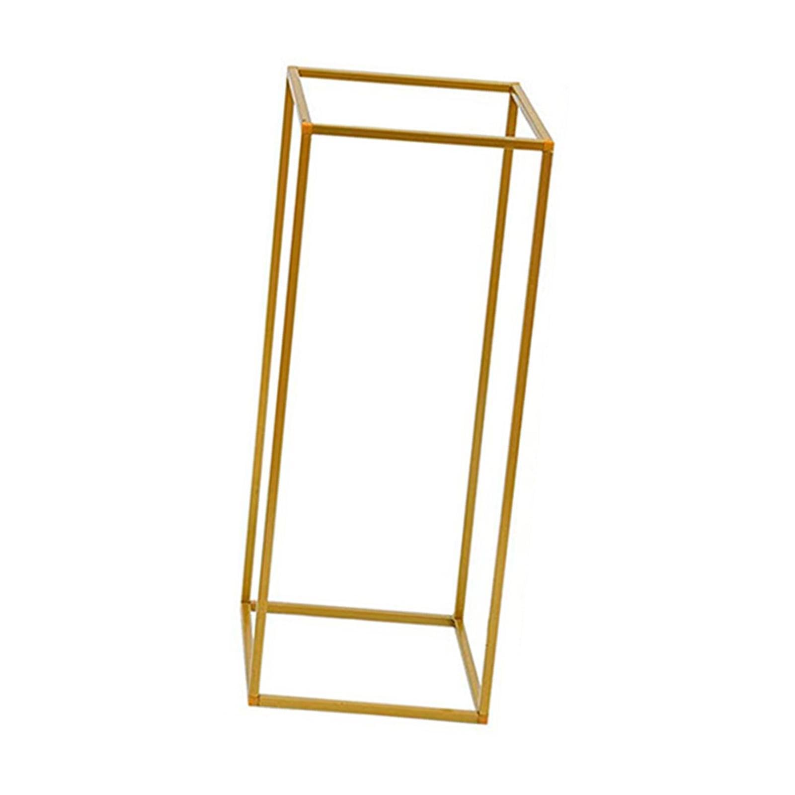 Oshhni Supporto per fiori da matrimonio, cornice per esposizione di fiori, decorazione in ferro, colonna, vaso per centrotavola da matrimonio, per tavoli,