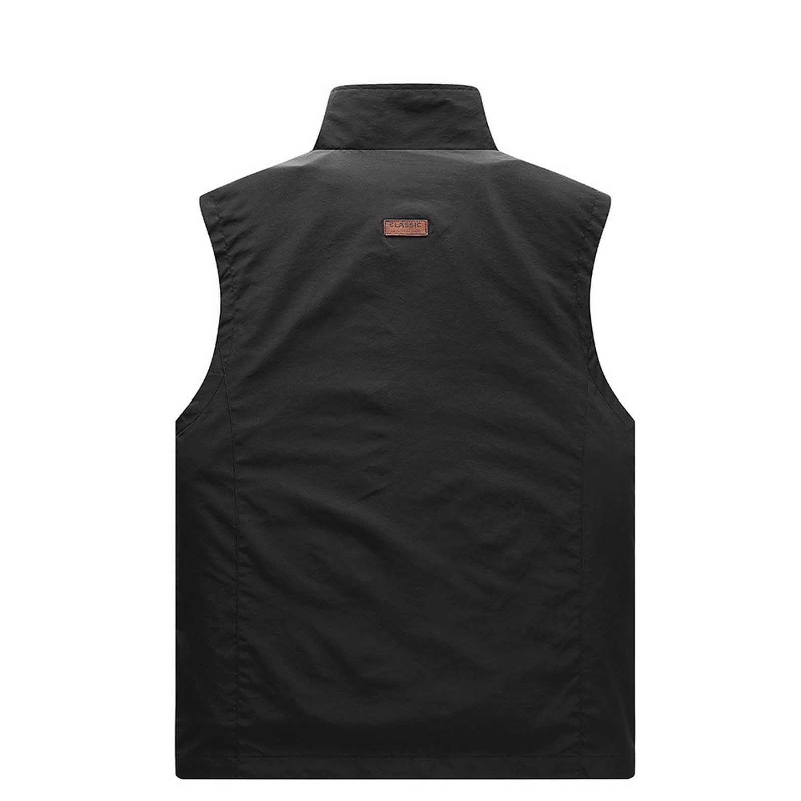 Generico Canotta Palestra Cotone Uomo Sportiva Tank Top Sport Traspirante Allenamento Elasticizzato Asciugatura Bodybuilding Gilet da Casual con Colletto e Tasche Cargo per la Primavera L'Estate