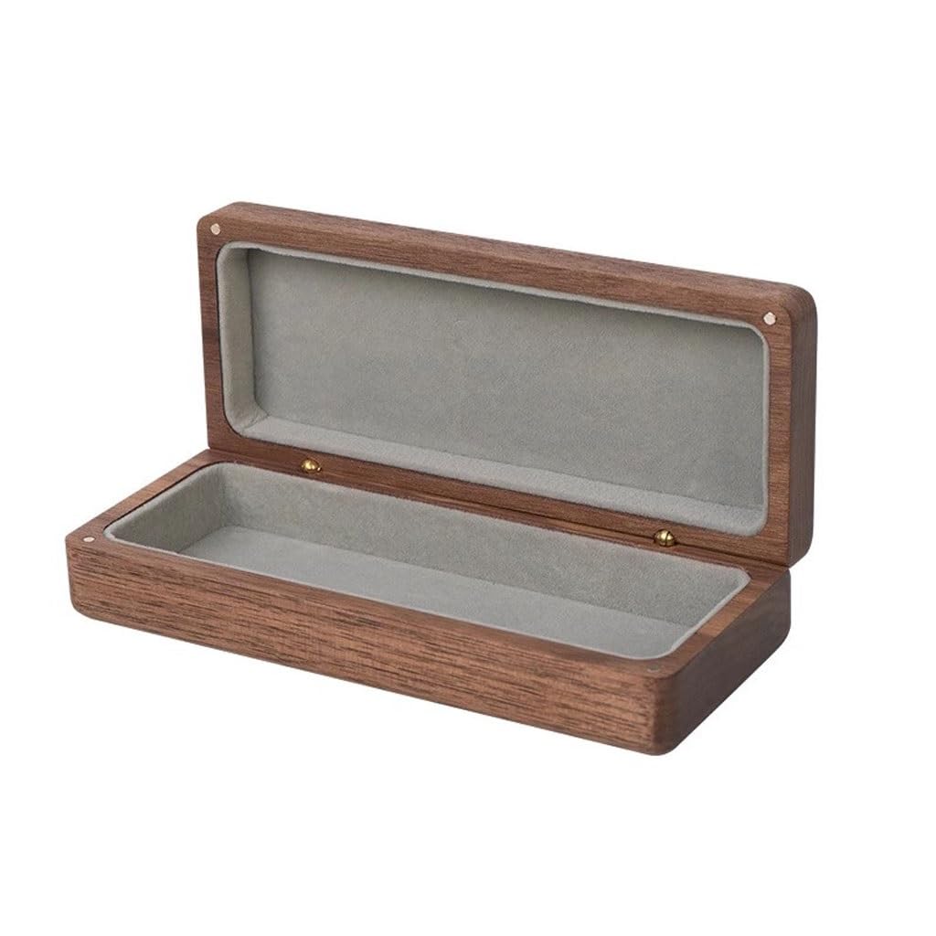 Boîte De Rangement Lunettes Rétro En Bois Massif Haut Gamme, À Portable Unisexe Étui à Lunettes pour Femme