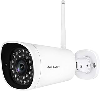 Foscam G4P - Super HD 4MP (1440P) WiFi Outdoor Home Security Camera - Human Motion Detection, Night Vision, External SD Slot - View and Playback Remotely - Inc Free Cloud Storage - Works with Alexa