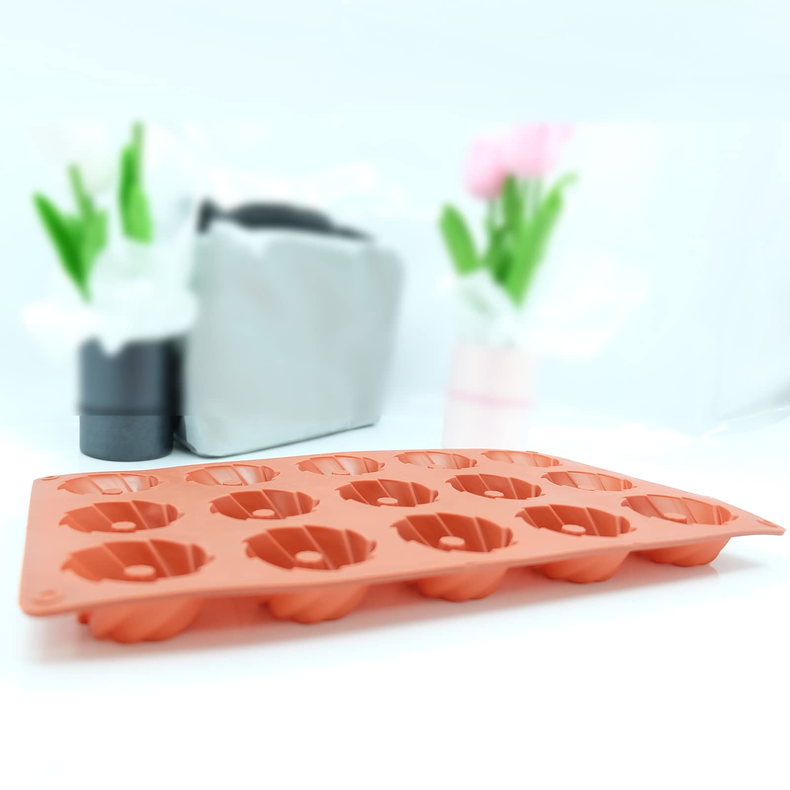 Siliconen Bakvorm, Kleine Siliconen Mallen, Siliconen Taartvorm uit 20 Ronde Sjablonen, voor Chocolade, Ljsblokjes, Jellos, Muffins, Cupcakes, Pudding (Roze