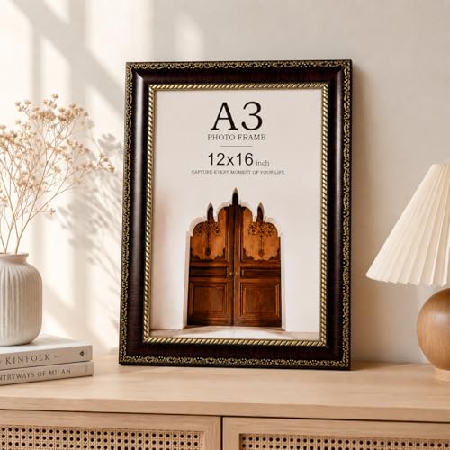 Image of AbhiKalpya Art Studio A3 Photo Frame 12x16 (Decorative Retro) Empty frames for Artwork and Painting (Set of 1)