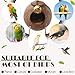 Briwooody Coconut Shell Bird Nest House Breeding Bed Nestingand Anti-pecking Bite with Natural Coir Fiber Bird Nest Toy Bell for Parrot Budgie Parakeet Cockatiel Conure Lovebird Canary Finch (Stylish)