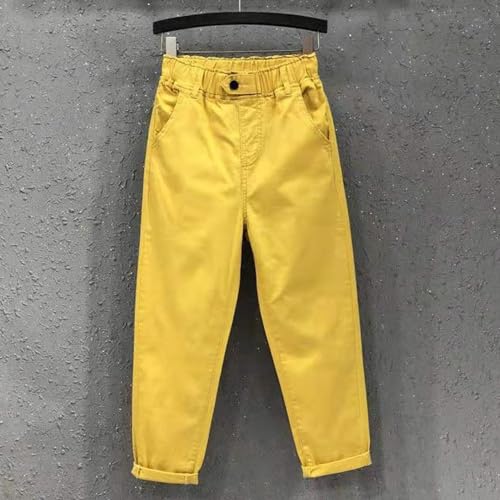 Solid Color Women Pants Reinforced Seam Trousers Casual Mid-rise2