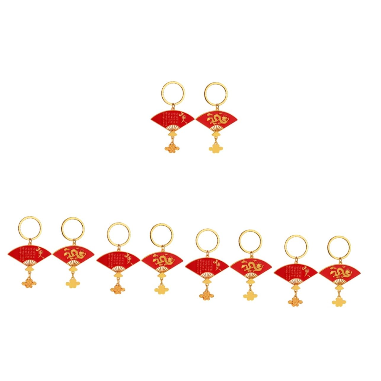 FRCOLOR Portachiavi Decorativo Metallo Set Pratico E Leggero Accessorio Per Chiavi E Borse Creativo Con Design