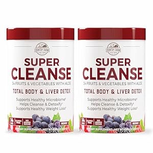 COUNTRY FARMS Super Cleanse, Super Juice Cleanse, Supports Healthy Digestive System, 34 Fruits and Vegetables, Promotes Natural Detoxification, Promote Healthy Weight Management, 28 Servings