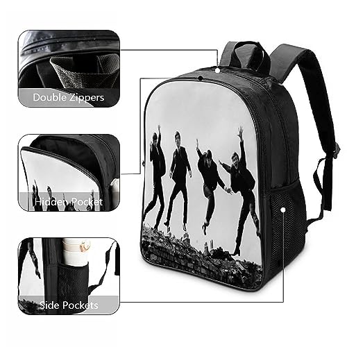 CSTAL The Beatles Kids Backpack, Grande Capacité Sac D’école,Léger Bookbag, Motif Rock Band Pour L’extérieur École Voyage Camping 16inch - Les Beatles, Paul McCartney, John Lennon, RIngo Starr, George Harrison CSTAL The Beatles Kids Backpack, Grande Capacité Sac D'école,Léger Bookbag, Motif Rock Band Pour L'extérieur École Voyage Camping 16inch – Image 4