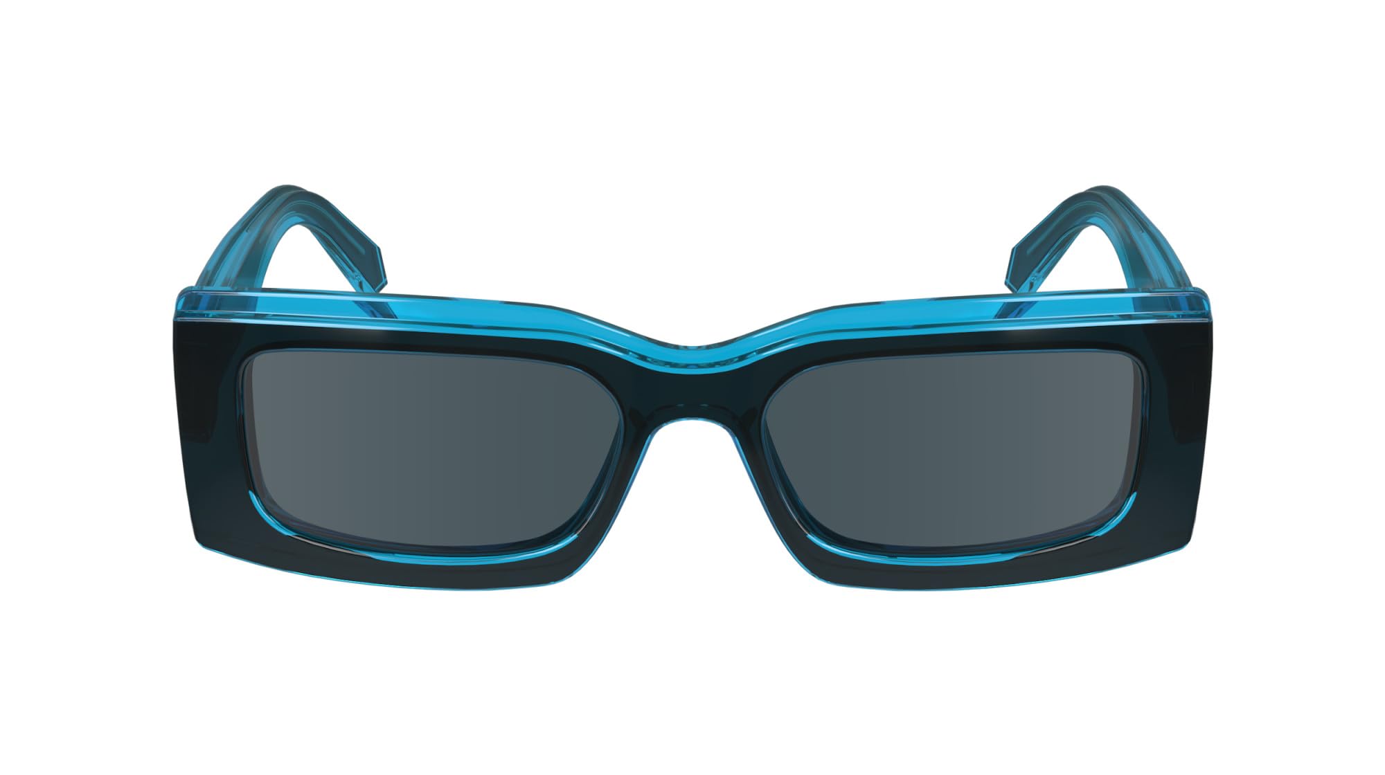 CALVIN KLEIN Jeans Unisex Adult Sunglasses CKJ24604S - Grey/Azure with Solid Grey Lens