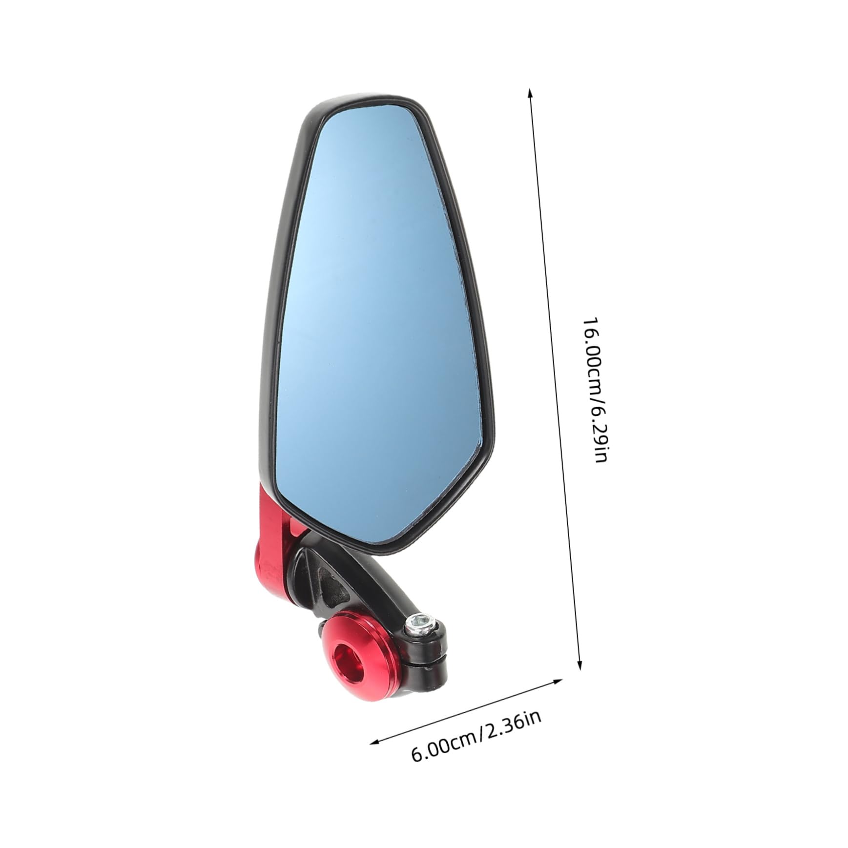 Specchietto Retrovisore Visibilità Migliorata e Sicurezza Lega di Alluminio Angolo Regolabile, per Manubrio 22mm per Veicoli a Due Ruote e Scooter