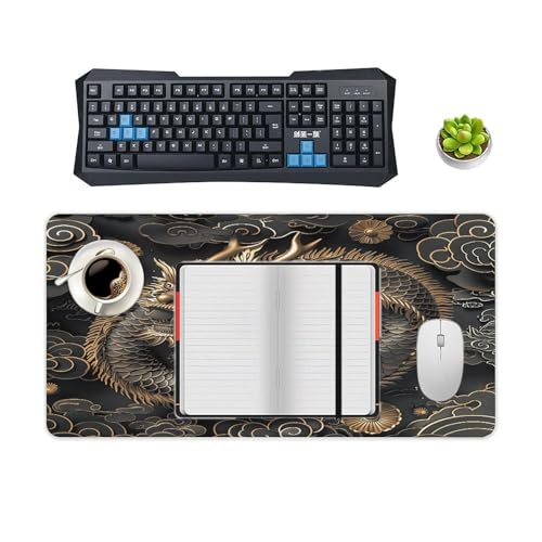 Mouse Pad Estilo Dragón Chino Grande Antideslizante miniatura 4