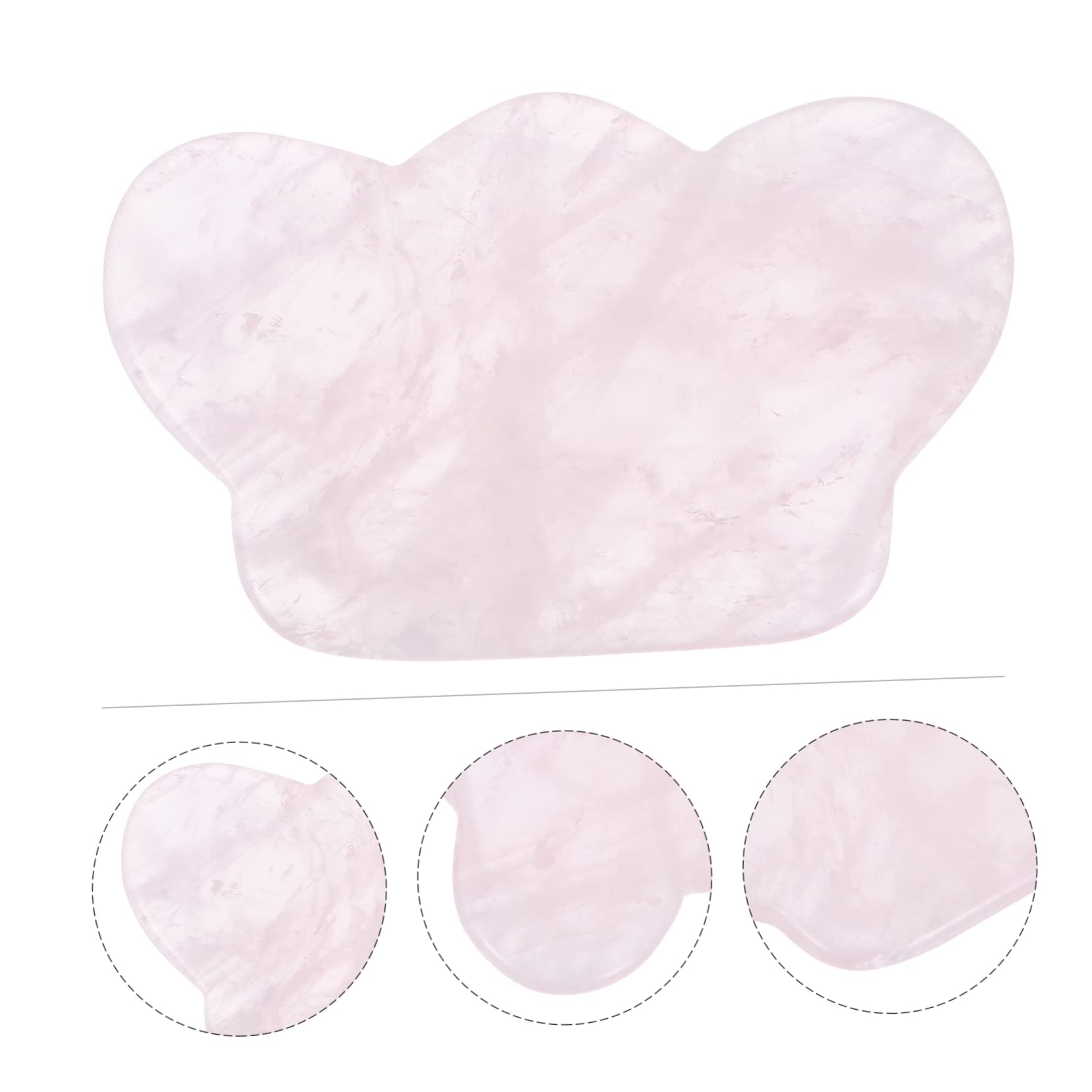 3pezzi Piastra Gua Sha Di Per Massaggio Strumento Per Scraping Faciale e Corporale Design Ergonomico e Materiale Naturale Utile Per Circolazione e Rilassamento Muscolare