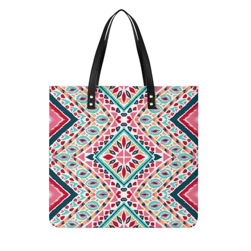 Sac à main shopper femme motif aztèque grand tote bag de voyage en toile