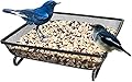 RAM ONLINE Bird Wild Bird Garden Outdoor Bird Tray Black