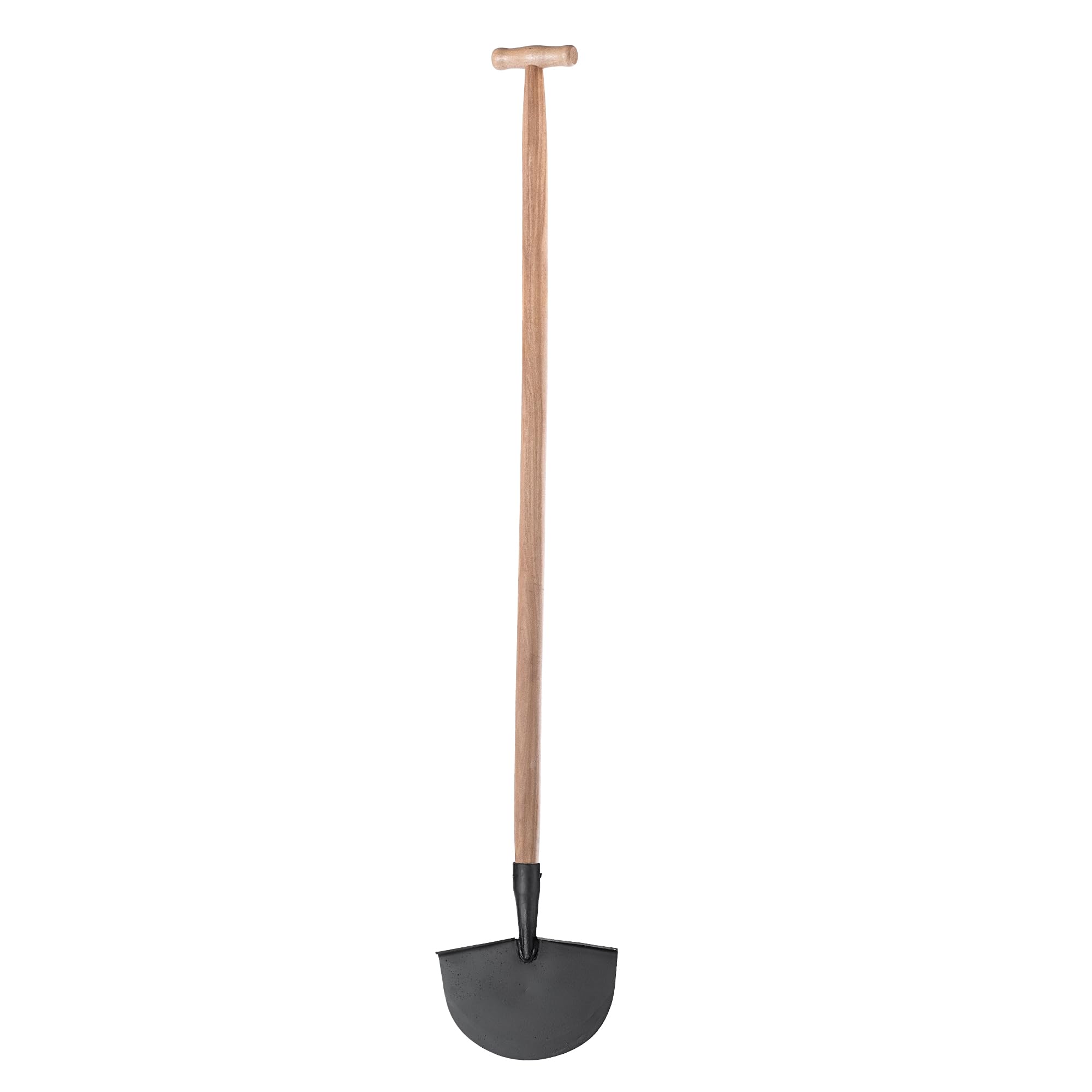 KADAX Rasenkantenstecher mit Langem Holzstiel und Gehärteter Stahlblatt, Gartengerät zur Präzisen Abtrennung von Rasenkanten, Kantenstecher (Mit Stiel)