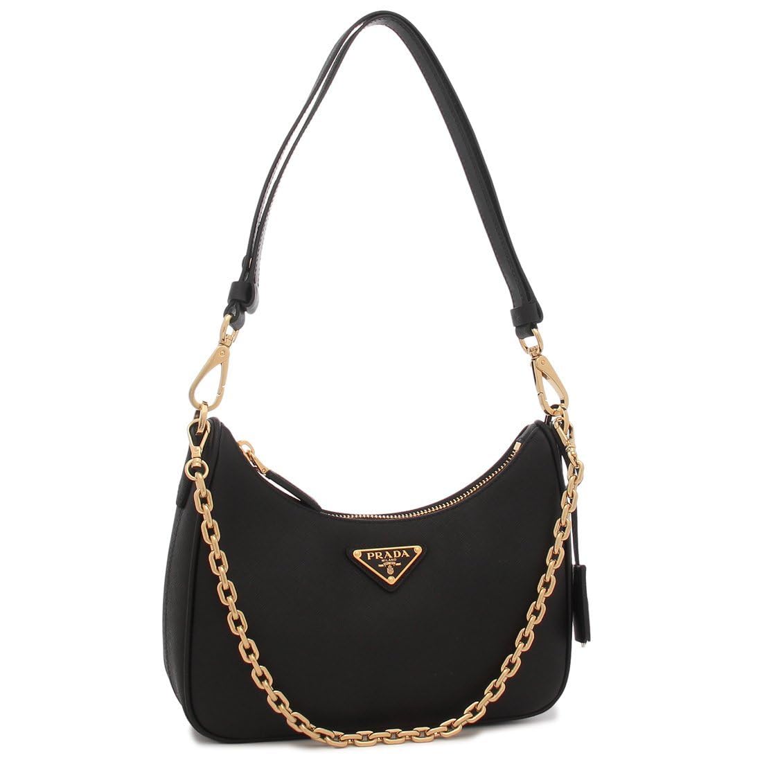 PRADA ゴールド ミニバッグ Prada Crochet and Leather Mini Pouch | Saks Fifth Avenue