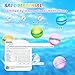 【12 Pack】Magnetic Reusable Water Balloons Fast Refillable for Kids Outdoor Activities, latex-free Kids Pool Beach Bath Toys, Self-Sealing Water Bomb Quick Fill for Summer Games