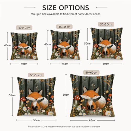 Coussin Extérieur Imperméable 55x55 Lot de 2 Renard Canapé - 8