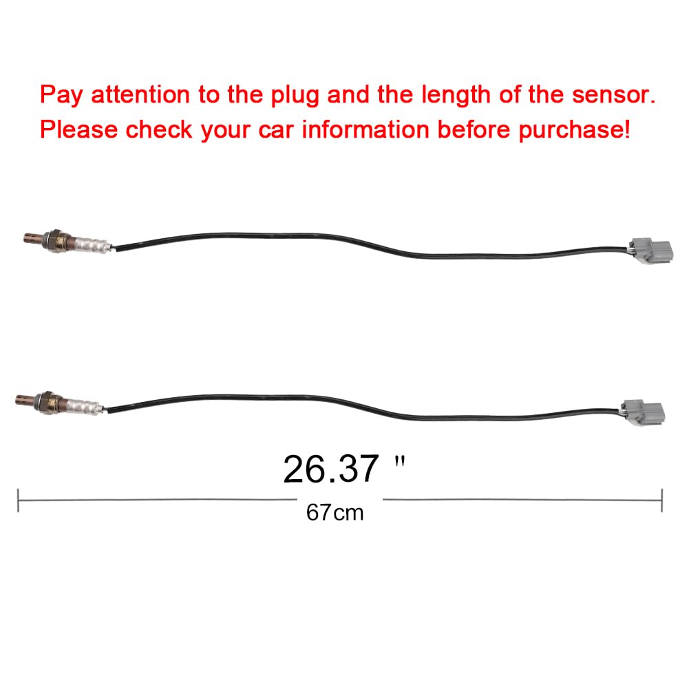 JDMON 2PCS O2 Oxygen Sensor Upstream Downstream Replacement for 1997-1999 Acura CL, EL, Integra, Honda Accord, Civic, Odyssey Compatible with 234-4099, SG336, 36531P07L02