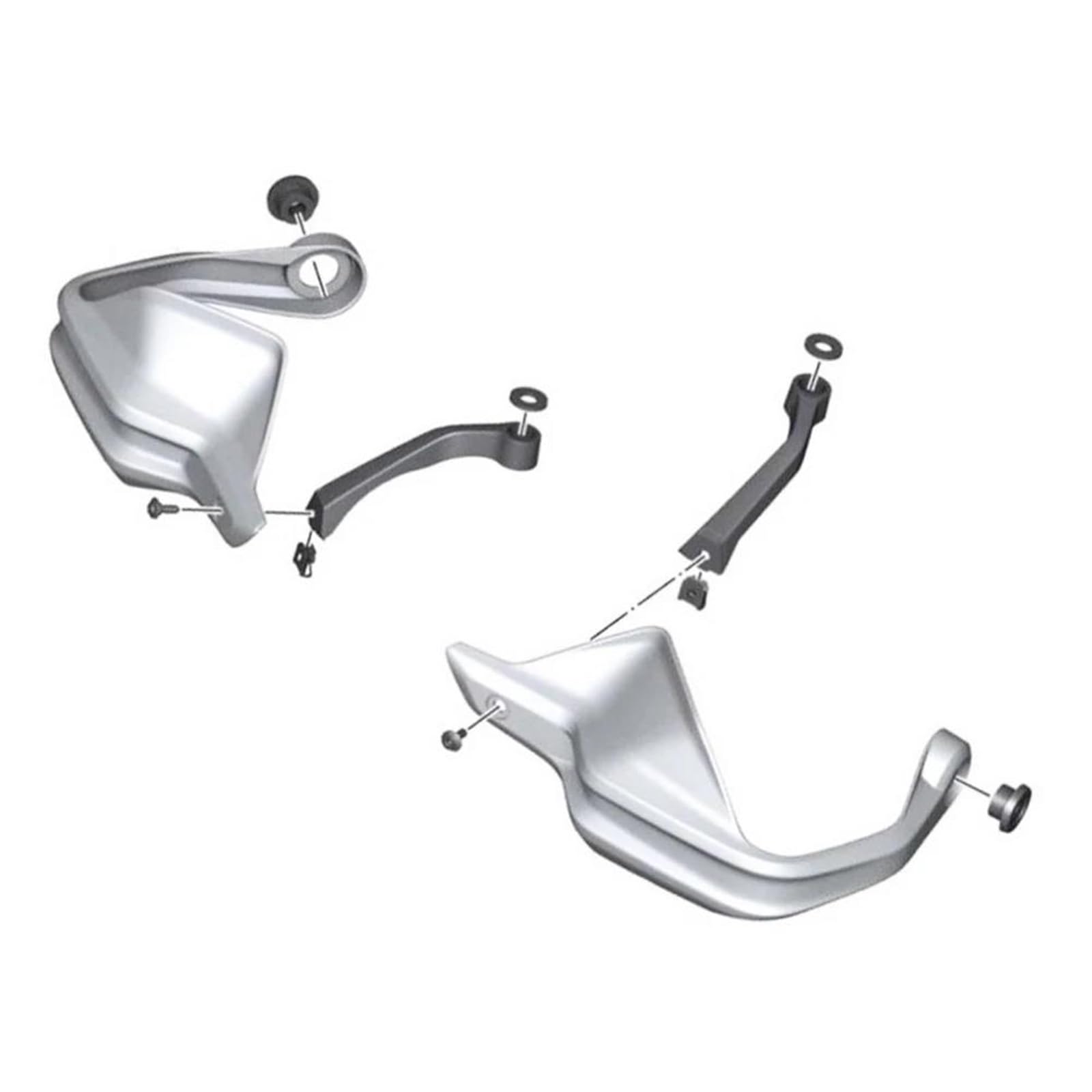 Paramani Per Manubrio Moto Per BMW C400GT C400X 2019-2024 Protezioni Parabrezza, Leve Freno E Frizione, Protezioni Per Manubrio Manubrio Paramani Schermo(NERO)