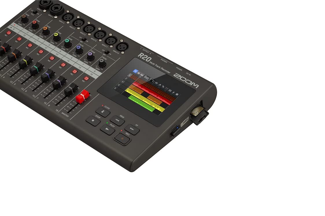 Zoom R20 - Enregistreur Multi-pistes numérique avec écran tactile et éditeur intégré