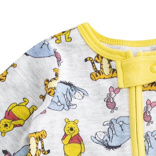 Disney Winnie the Pooh Baby Boys 2 Pack Sleep 'N Play Coveralls Footies for Newborn and Infant3