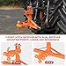 Orange 3 Point Quick Hitch with Dual 2” Receiver–Includes Ball Hitch & Hook, 3 Point Hitch Compatible with Standard, 5th Wheel & Gooseneck Trailer, Fits Farm Equipment, Subcompact Tractors & Trailers