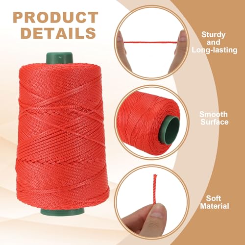 Cordon macramé 3mm en polyester qui ne se déforme pas pour fabriquer sacs et chapeaux