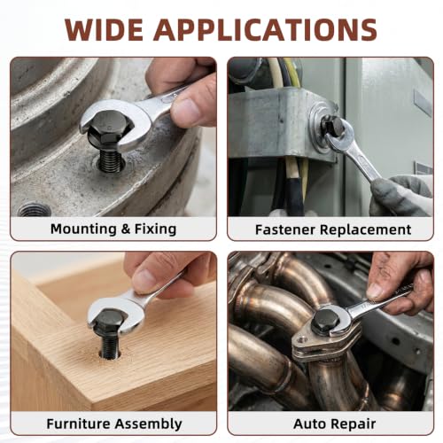 Image of Mellewell 1 /4-20 x 3 /4 inch Flanged Hex Head Bolts Flange Hexagon Screws, Stainless Steel A2 Black Finish, DIN 6921, 50 PCS